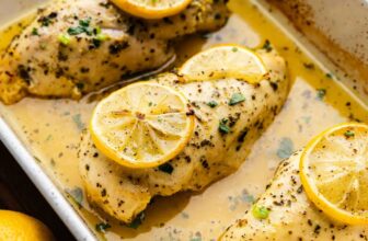 Simple Lemon Herb Baked Rooster Breast